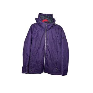 Zeroxposur Women’s Purple Fleece Lined Jacket Removable Hood Size Large